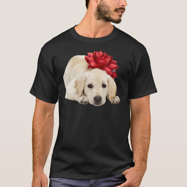 Yellow Labrador Retriever Puppy Photo Relaxed Fit T-Shirt (Front)