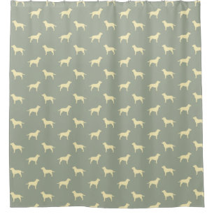 Yellow Labrador Retriever Silhouettes Pattern