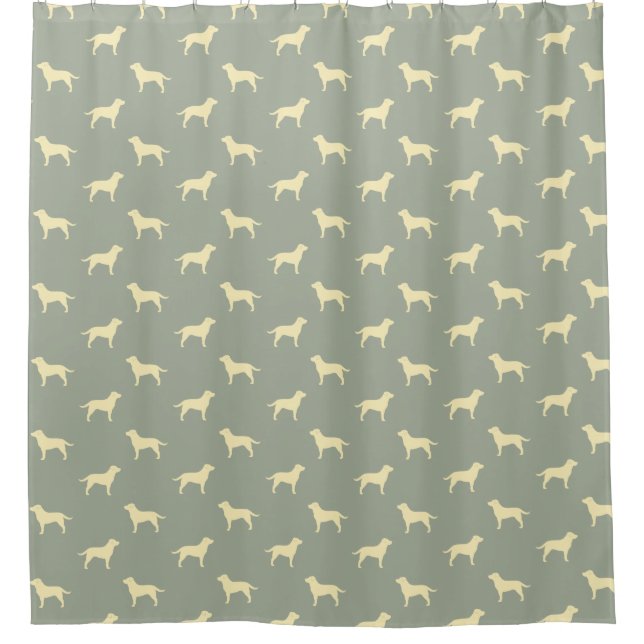 Yellow Labrador Retriever Silhouettes Pattern (Front)