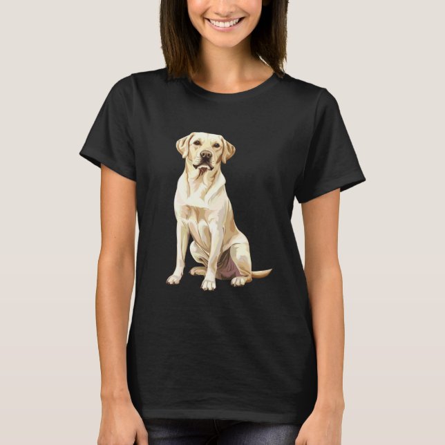 Yellow Labrador Retriever T-Shirt (Front)