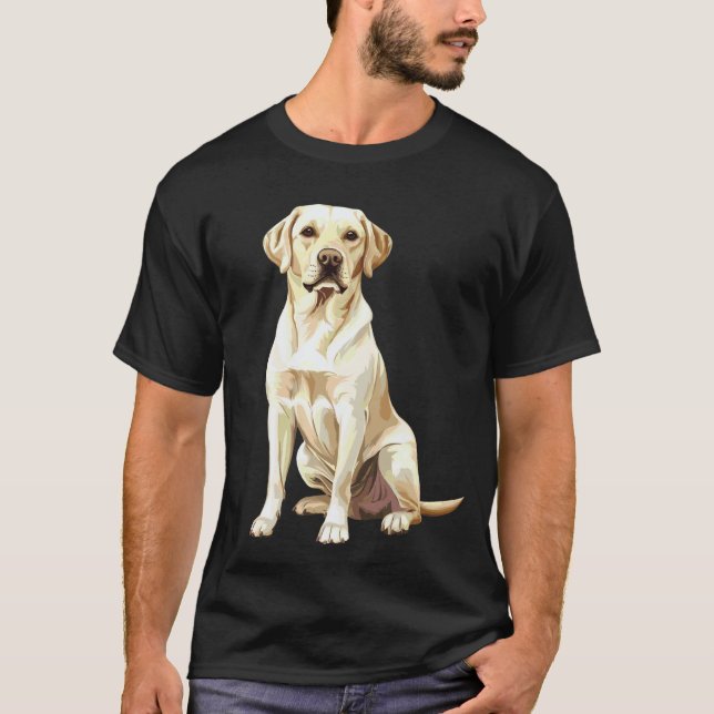 Yellow Labrador Retriever T-Shirt (Front)