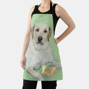 Yellow Labrador Retriever & Tennis Balls Painting Apron