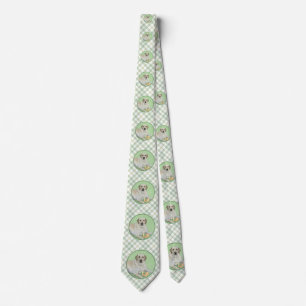 Yellow Labrador Retriever & Tennis Balls Painting Tie