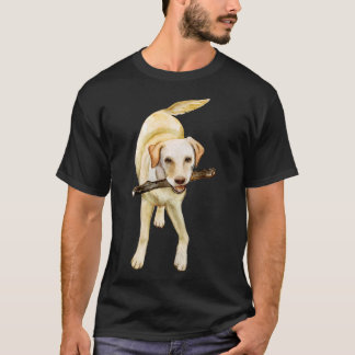 Yellow Labrador Retriever Watercolor T-Shirt