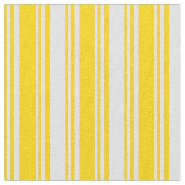 Yellow & Lavender Coloured Stripes Pattern Fabric (Close Up)