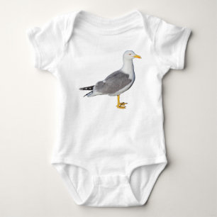 Yellow Legged Gull Baby Bodysuit