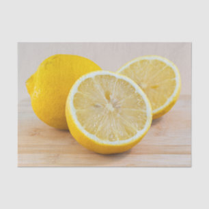 Yellow Lemon Citrus Food Photography Still Life Tissue Paper