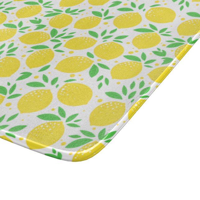 Yellow Lemon Cutting Board (Corner)