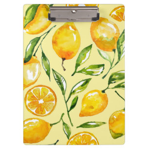 Yellow Lemon Fruit Fruit Clipboard