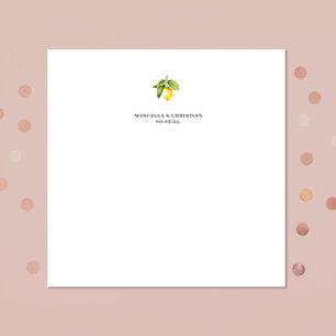 Yellow Lemon  Napkin