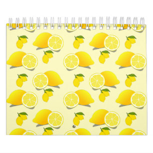 Yellow Lemon Pattern  Calendar