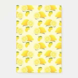 Yellow Lemon Pattern  Post-it Notes