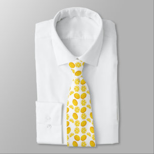 Yellow Lemon Seamless pattern   Tie