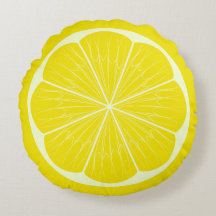 Yellow Lemon Slice Citrus Wedge