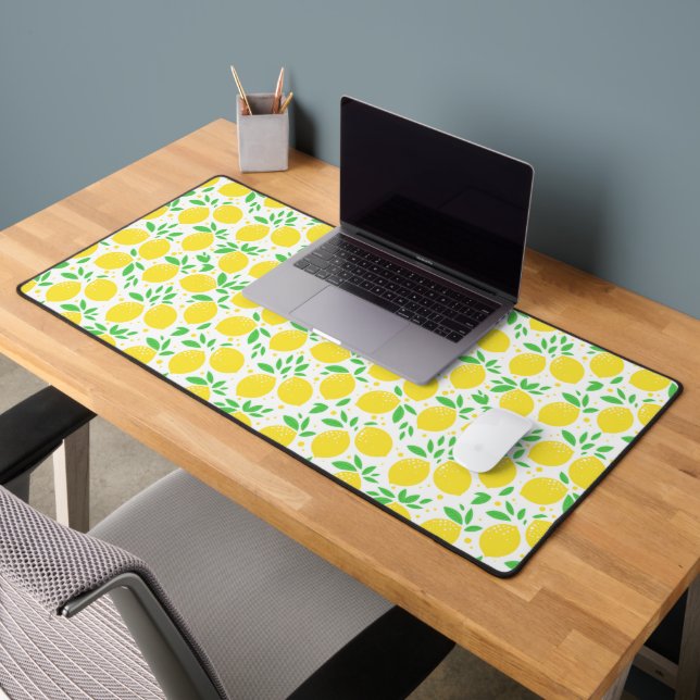 Yellow Lemons Desk Mat (Office 2)