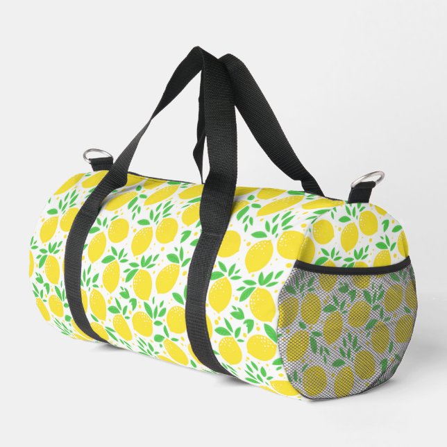Yellow Lemons Duffle Bag (Right Corner)