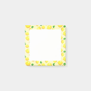Yellow Lemons Framed Sticky Notes