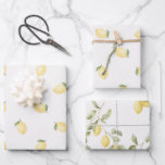 Yellow Lemons Fruit Bridal Shower Wrapping Paper Sheet<br><div class="desc">Yellow Lemons Fruit Bridal Shower</div>