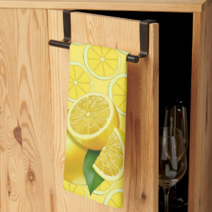 Yellow Lemons Fruit Kitchen Design Kitchen Towel