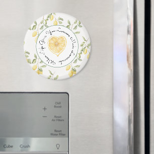 Yellow Lemons Fruit Lemonade Magnet