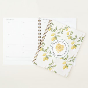 Yellow Lemons Fruit Lemonade Planner