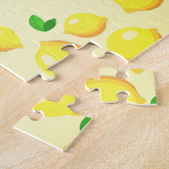 Yellow Lemons Jigsaw Puzzle (Side)