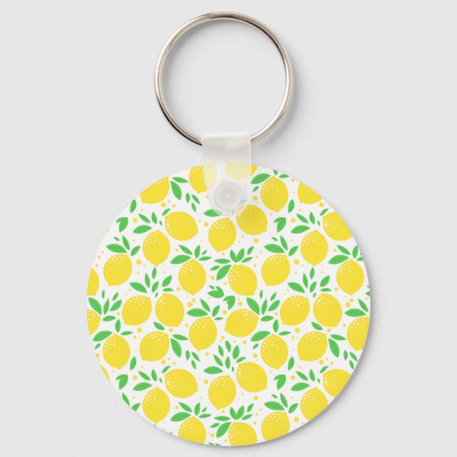 Yellow Lemons Keychain (Front)