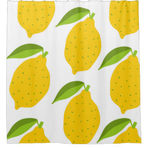 Yellow lemons, seamless artistic pattern.