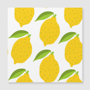 Yellow lemons, seamless artistic pattern.