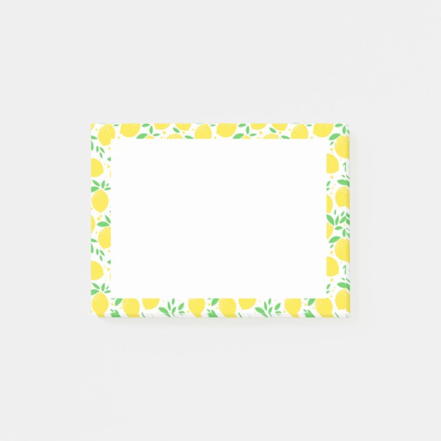 Yellow Lemons Sticky Notes (Front)