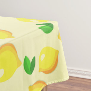 Yellow Lemons Tablecloth
