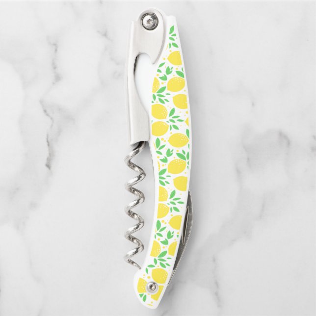 Yellow Lemons Waiter's Corkscrew (Front)