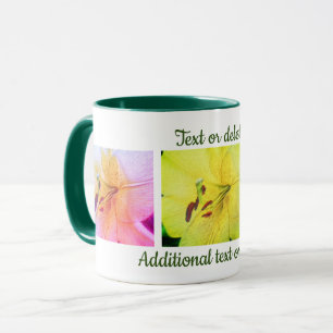 Yellow Lily Colours Floral Pencil Art Personalized Mug