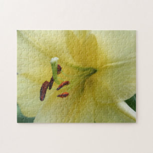 Yellow Lily Flower Close Up Jigsaw Puzzle
