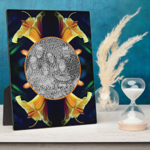 Yellow Lily Flower Create Your Own Photo Plaque