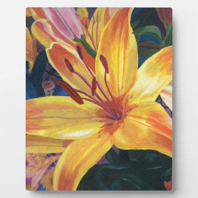 Yellow Lily Plaque (Front)