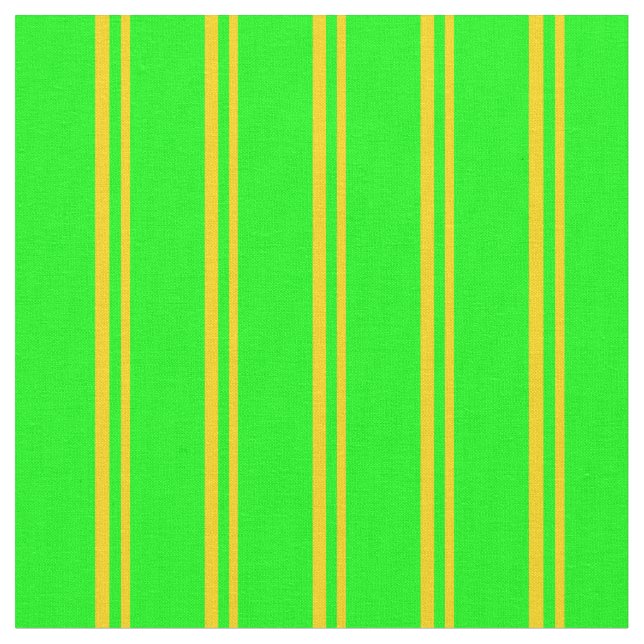 Yellow & Lime Coloured Lines Fabric (Close Up)