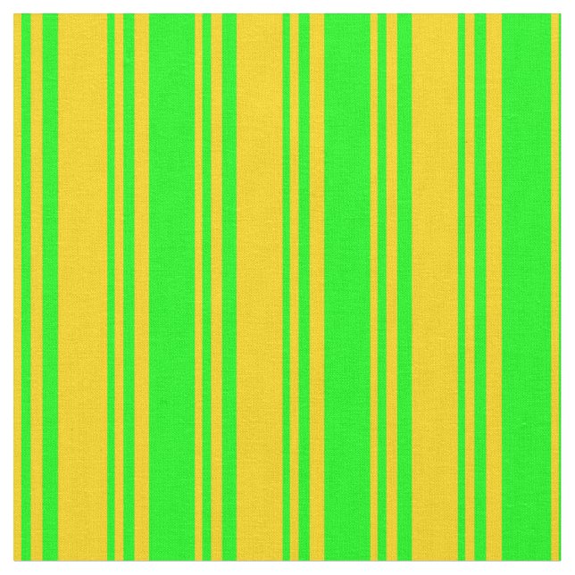 Yellow & Lime Pattern Fabric (Close Up)