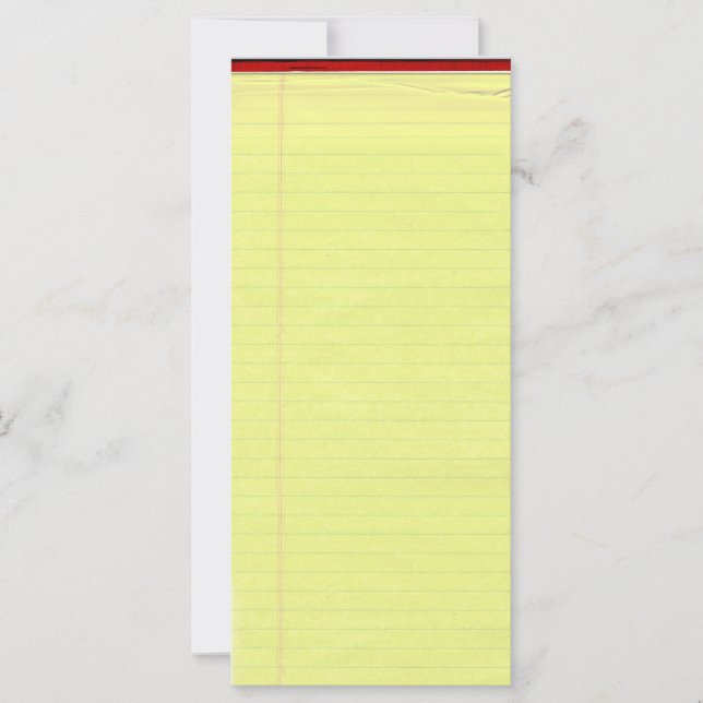 Yellow Lined School Paper Background (Front)