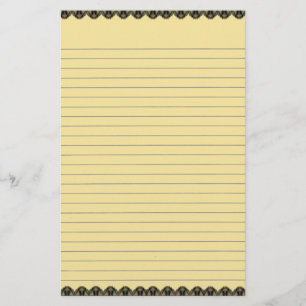 Yellow Lined Stationery