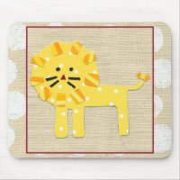 Yellow Lion with White Polka Dots