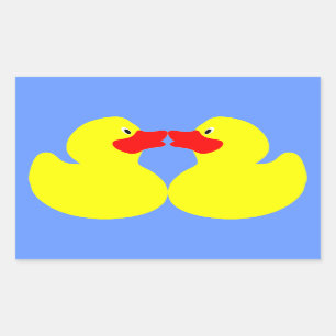 yellow little ducks sticker