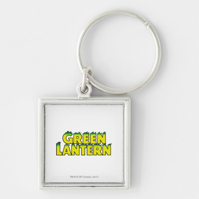 Yellow Logo Flames Keychain (Front)