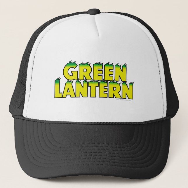 Yellow Logo Flames Trucker Hat (Front)