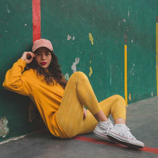 Yellow Love Arrows Leggings (Creator Uploaded)