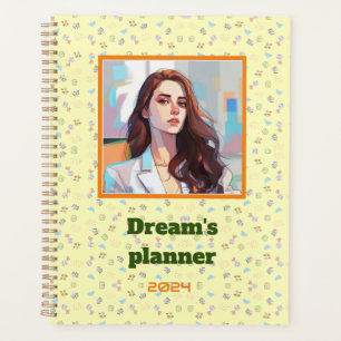 Yellow Lovely bear Personalized Planner