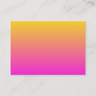 Yellow Magenta Gradient Business Card