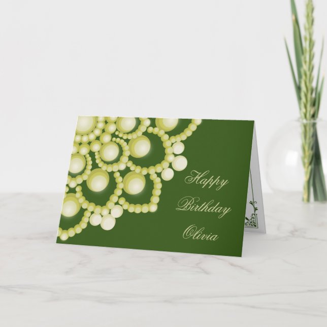Yellow Mandala Flower Folded Happy Birthday Card (Front)