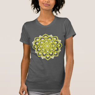 Yellow Mandala Flower T-Shirt
