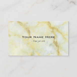 Yellow marble stone simple business cards